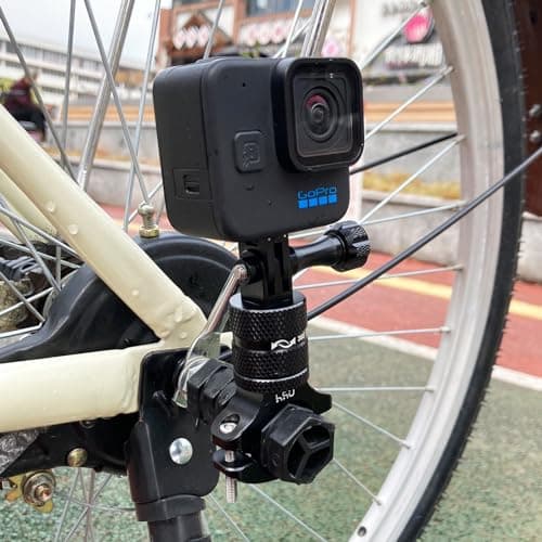 HSU Handlebar Mount for GoPro, 360 Degree Horizontal Rotation Bike Mount — view 4