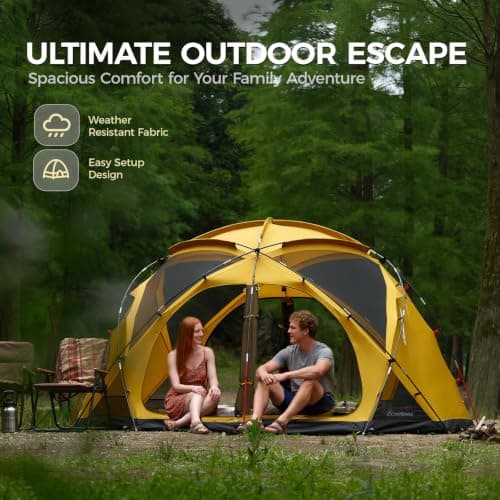 EchoSmile 8 Person Tents for Camping Waterproof Spacious Family Dome Tent — view 3