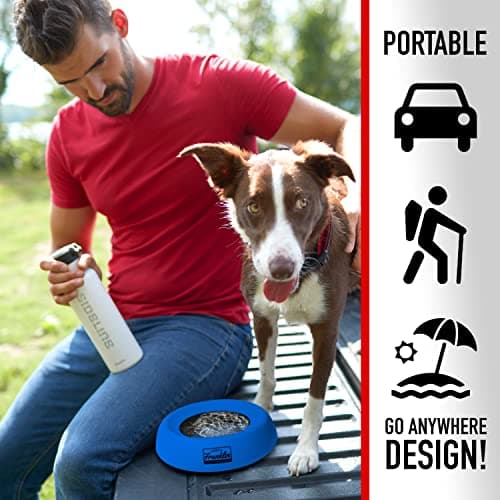 Franklin Pet Supply Travel Pet Silicon Bowl 27oz. – No Spill – BPA Free – Splash Proof – for Water and Food – Travel Smart Design – Portable Car Design – for Larger Dogs — view 6