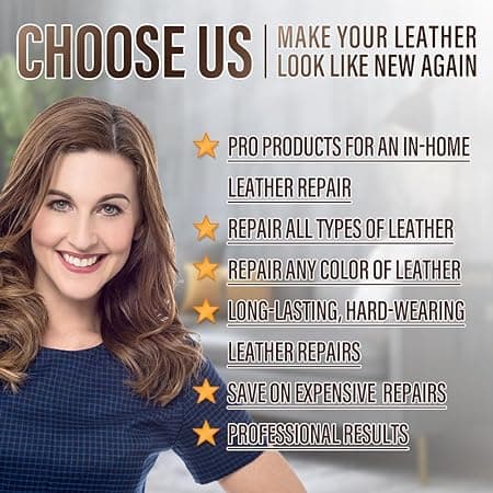 ARCSSAI Leather and Vinyl Repair Kit - Restorer of Your Furniture,Car Seats,Sofa,Jacket,Purse,Belt,Shoes,Genuine,Italian,Bonded,Bicast,Pu Leather No Heat Required Repair & Resto (multi) — view 5