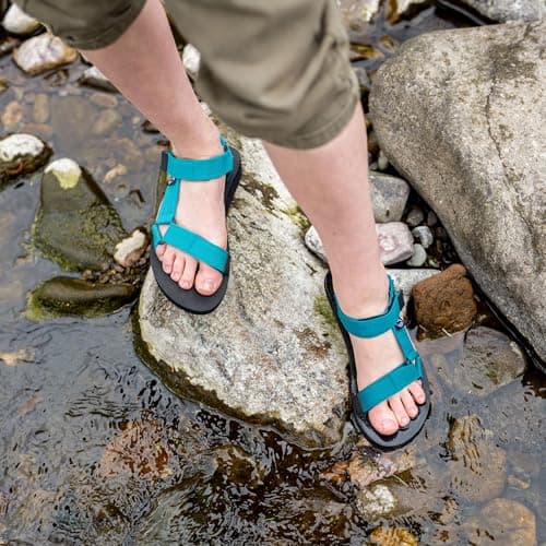Lakeland Active Women's Mockerkin Adjustable Outdoor Walking Lifestyle Sandals - Teal - 4 — view 3