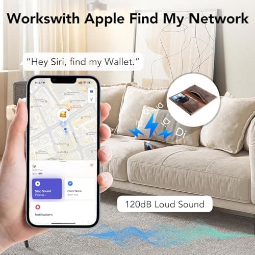 2 Pack Bluetooth Tracker Smart Finder (iOS Only) for Apple Find My, Wallet Tracker iPhone Card, 1.6mm Ultra-Slim, IP68 Waterproof, Tracking card for Wallet, Passports, Luggage — view 3