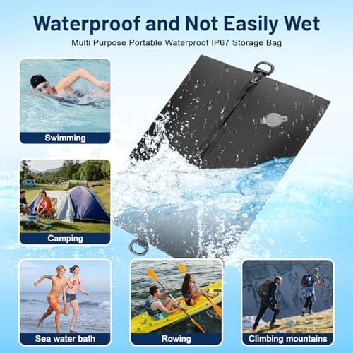 Professional Vacuum Storage Bags with Wireless Electric Pump, Reusable space saver vacuum storage bags for Clothes, IP67 Waterproof and Airtight Valve for Outdoor Camping, Travel and Home — view 2