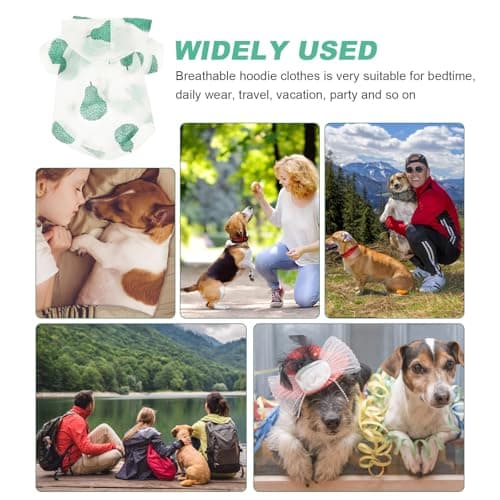BETOOKY Adorable Dog Hoodie for Outdoor Travel with Sun Protection, Washable and Reusable Polyester Pet Clothing, Pleasant Colour and Brightness, Suitable for Dogs and Pets — view 3