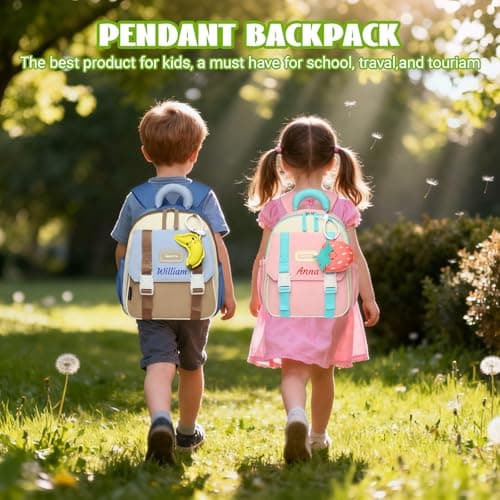 Personalised Toddler Backpack with Chest Buckle, Kids Backpack, Pink — view 5