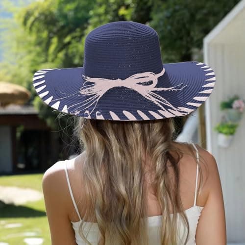 Women's Caps 2026 Sun Hat with Wide Brim for Men and Women, SPF 50+, Summer Beach Hat, Outdoor Sun Hat for Travel, Summer Hat, Sun Protection Cap, Sun Hat, navy, One Size — view 3