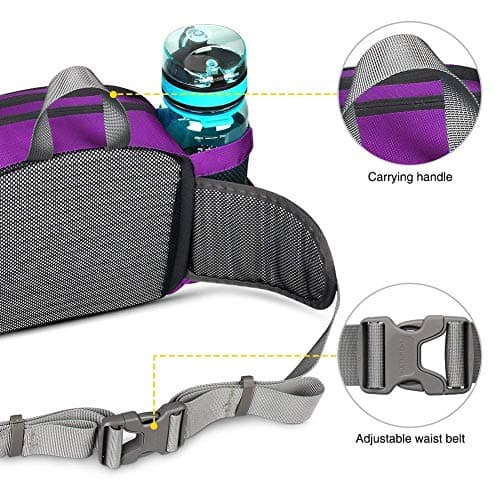 Waterfly Hiking Waist Fanny Pack Bum Bag with Bottle Holder — view 4