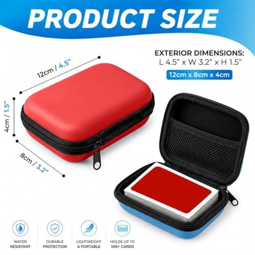 2Pcs Waterproof Playing Card Case Durable Portable Card Game Holder Box — view 2