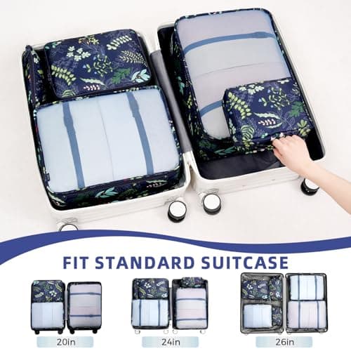 BAGAIL Packing Cubes for Suitcase 8 Set, Lightweight Luggage Packing Organizers Packing Cubes for Travel Accessories — view 5