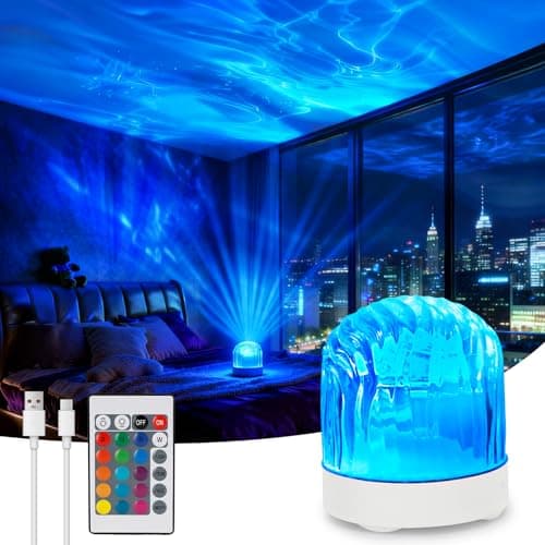 Wixwarmi Galaxy Projector Night Light, 16 Colors Brightness Dimmable Rechargeable Northern Lights Projectors, Sensory Lights with Remote Control, Aurora Light Projector for Bedroom/Party/Game Room