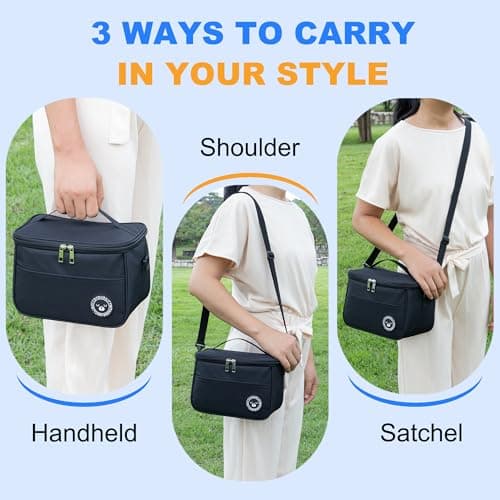 BEHONA 6.4L Insulated Lunch Bag, Cool Bag, Foldable Cooler Bag, Picnic Bag — view 4