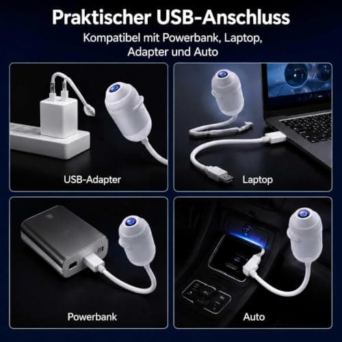 Galaxy Projector Night Light,2-in-1 5D HD Ceiling Star Projector,Plug and Play hd Star Smart Ceiling Projectors Lamp 360° Space Starry Sky USB Projection,for Bedroom,Living Room,Travel，12 Films — view 4