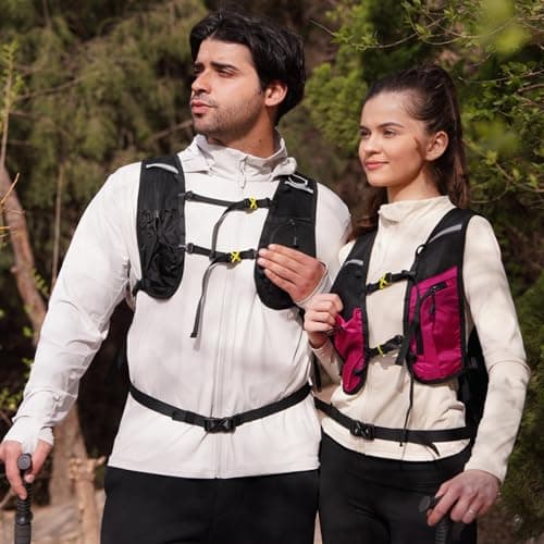 Asnewkit Lightweight Hiking Backpack, 18L, Red — view 6