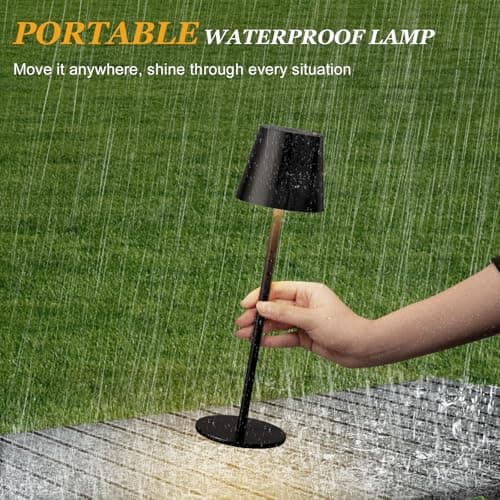 Aooshine Cordless Table Lamps Set of 2 Rechargeable, Battery Operated Lamps — view 5