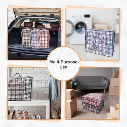 ANSIO Large Laundry Bags, Storage Bags, 80x30x60cm, Assorted 10 Pack — view 6