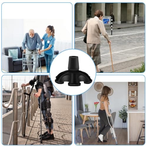 Bcautay 19cm Cane Tips 3/4 inch 6 Support Cane Feet Walking Stick Foot — view 5