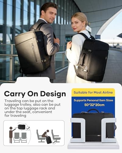 Vacuum Travel Backpack Garment Suit Bags Men with Pump Carry-on Vaultbag — view 2