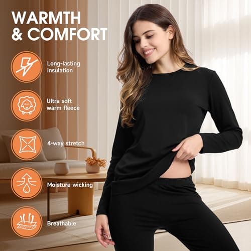 BAMBOO COOL Thermals Base Layer Women Thermal Womens Bamboo Winter Wear — view 3