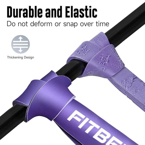 FitBeast Pull Up Bands Set, 5 Different Levels Resistance Band Pull Up for Calisthenics, Bodyweight Training, Muscle Toning, Yoga, Stretch Mobility, Pull Up Assistance Bands (Multicolor 5-125 LBS) — view 3