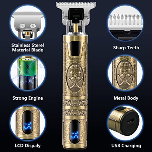 Hair Clippers Men Professional Beard Trimmer, Electric Self Hair Clippers — view 2