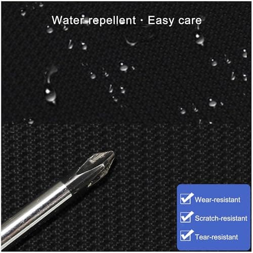 BRTHFORU Lightweight Waterproof Backpack for Women Men, 48cm Laptop Backpack with Orange Zipper, Fashion Casual Daypack for University Work Travel, Water-Resistant Scratchproof Day Bag (Black/Orange) — view 5