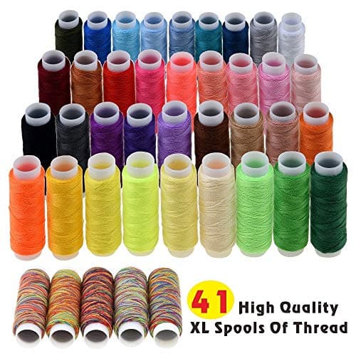 INSCRAFT Sewing Kit, 182 Pcs Sewing Accessories, with 38 XL Sewing Thread Spools, Suitable for Adults, Beginner, Emergency, DIY and Home Button Repair, Travel Needle and Thread Kit — view 3