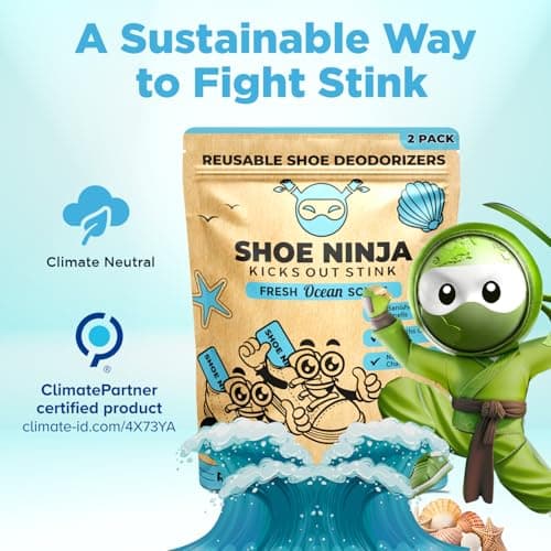Shoe Ninja Shoe Deodorizer, Shoe Odour Eliminator, Football Boot, 2 Pack — view 5