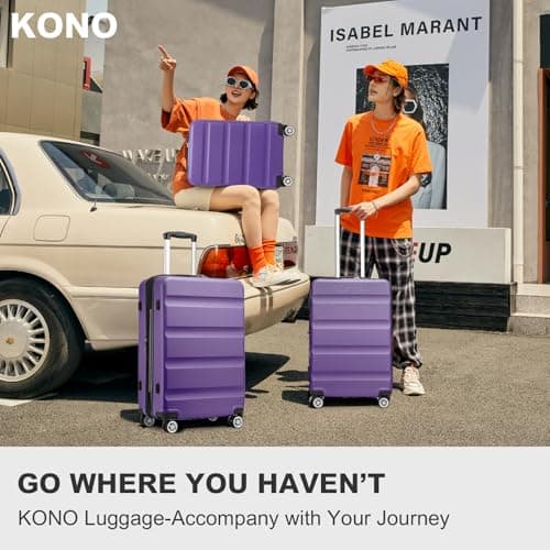 Kono Cabin Suitcase 55x35x22cm ABS+PC Hard Shell Carry On Travel Lugagge — view 6