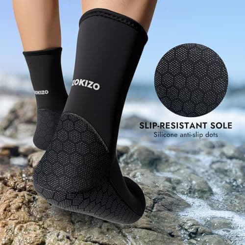 PAWHITS Wetsuit Socks, 3mm Thermal Neoprene Socks for Men Women — view 5