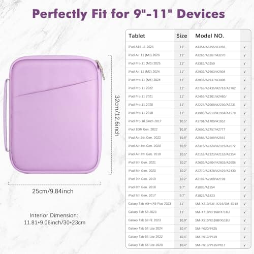 MoKo 9-11 Inch Tablet Sleeve Bag with Carry Handle — view 2