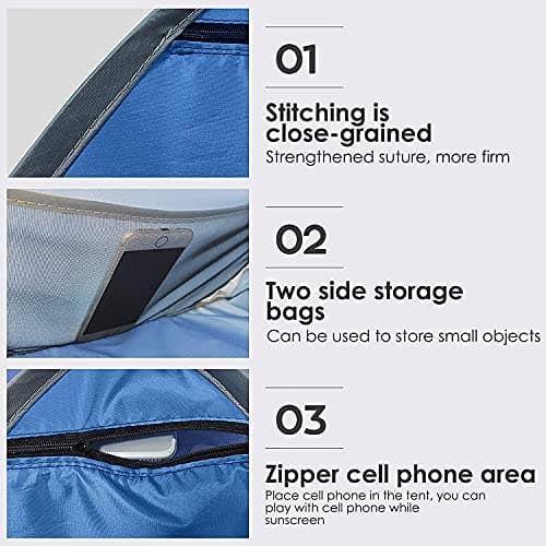 Namvo Mini Sun Shade Tent with Zip Closure for Beach Picnic and Camping — view 5