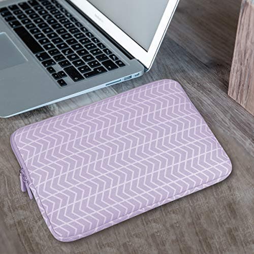 Aucase Laptop Case Sleeve 13.3 14 Inch, Thickest Lightest Water Resistant Canvas Neoprene Protective Laptop Bag for MacBook Pro 15.3''/ Air 15'' M3 M2, Chromebook, Suitable for man lady kid — view 5