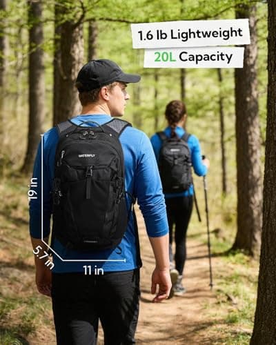 Waterfly Hiking Backpack 20L, Lightweight Outdoor Daypack, Water Resistant — view 3