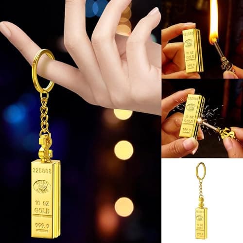 Rechargeable LED Keychain Torch 1 Emergency Camping Light Compact Portable Outdoor Flashlight for Travel (Gold, One Size) — view 3