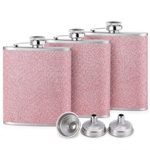 3 PCS Alcohol Flask for Barbecuing Camping Hiking Biking Parties