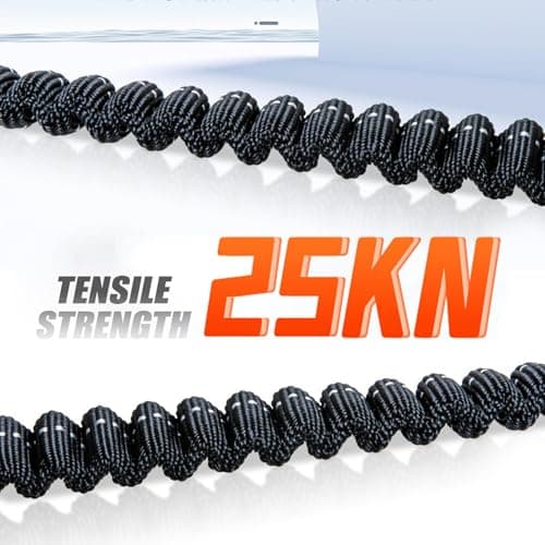 Safe Harness – Shock Absorbing Leg Lanyard, Heavy Duty Construction Tool with Hook, Internal Reduction, Secure Design, Top Rated Fall Protection Equipment, Safety Gear for Construction — view 2