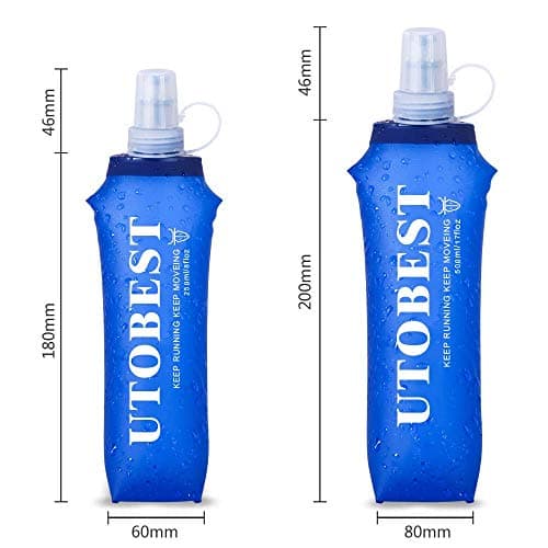 UTOBEST Soft Flask 250ml Collapsible Running Water Bottles — view 2
