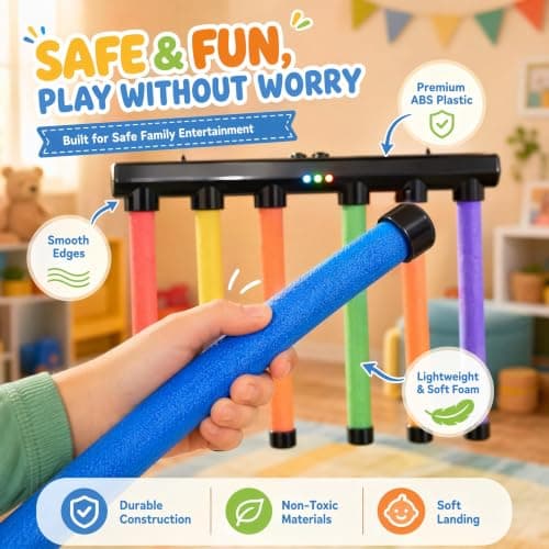 Catching Sticks Reaction Game, 3 Speeds Drop Stick Challenge Party Games — view 3