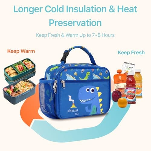 Bagseri Kids Lunch Bag for Boys- Insulated Kids Lunch Box for School — view 4
