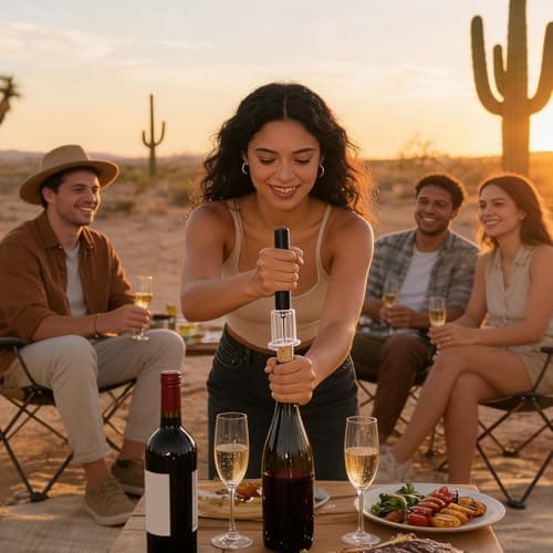 Air Pressure Wine Bottle Opener Aerator Corkscrew — view 2