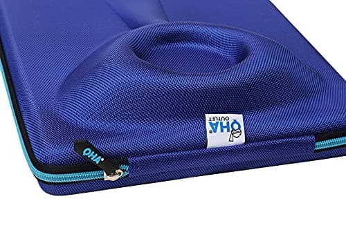 QHA Shirt Carrier Case for Travel, Rigid Crease-Free Shirt Folder with Folding Pad Insert & Zip Closure, Business Travel Organiser for Shirts & Ties, Unisex (Q95) Blue — view 6