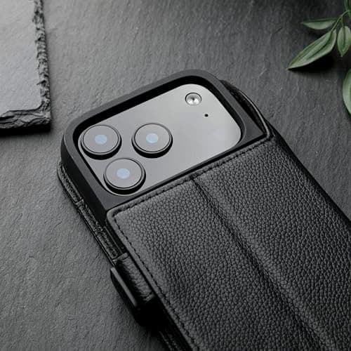 Snakehive Leather Wallet Case for iPhone 17 Pro Max / 18 Pro Max (Black) — view 6
