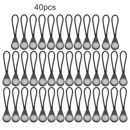 Gdfnmogo Glow in Dark Zipper Pulls Luminous Replacement Tabs for Camping Tent Backpack Luggage Repair Kit Night Hiking Gear 40 Pack — view 4