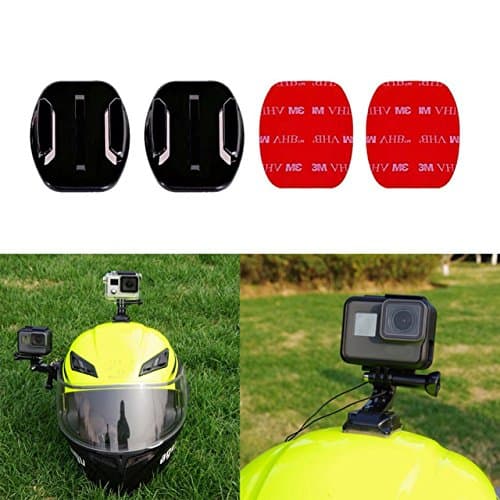 micros2u Adhesive Mount Kit Sticky pads for GoPro Hero 13 12 11 10 9 8 7 6 5 Black Silver Session Cameras Flat & Curved Helmet Mounting attachment Accessories for Go Pro Other Action Camera (10 Pack) — view 5
