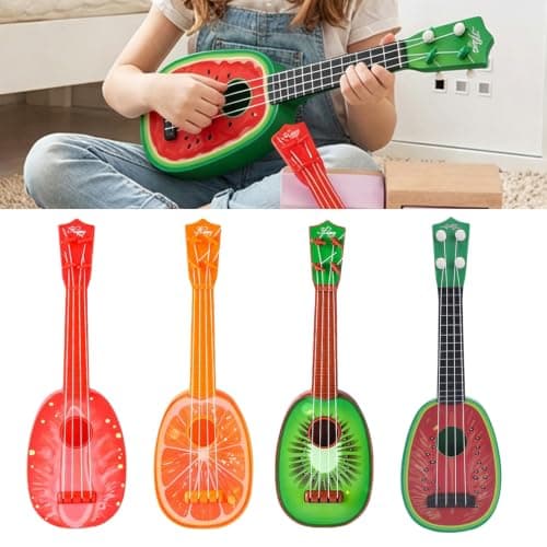 Pffiocix Beginner Friendly Fruit Pattern Ukulele Toy for Kids, Oranges — view 2