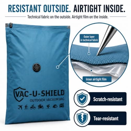 Vac-U-Shield Outdoor Vacuum Storage Bags, 2 Pack, Blue 56x40 cm — view 2