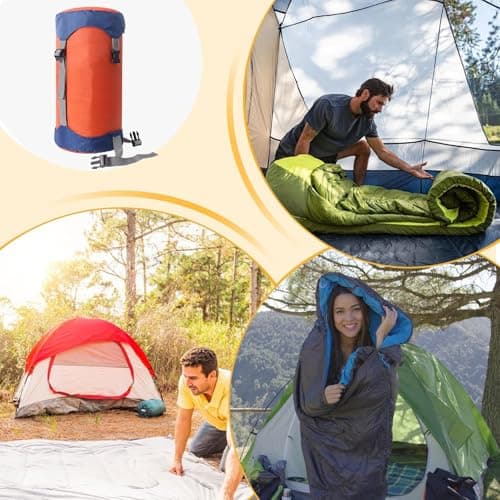 Adjustable Compression Bags for Storage Camping Stuff Sacks | Practical Sleeping Bag Stuff Sack Sleeping Bag Storage Sack for Clothes Blanket Pillow — view 4