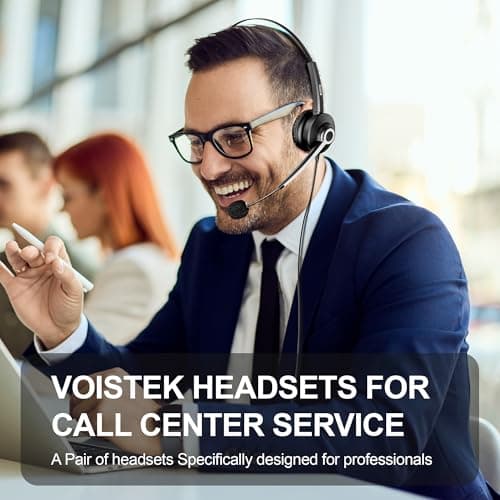 Voistek USB Headset with Microphone for Laptop,PC Headphones with 3.5mm Plug,Detachable USB-A Cable & Type-C Adapter,Noise Cancelling Mic,In-Line Volume Control,Mute Button for Teams Zoom,Home Office — view 6