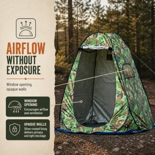 CMY Pop Up Privacy Shower Tent Portable Camping Toilet Tent — view 3