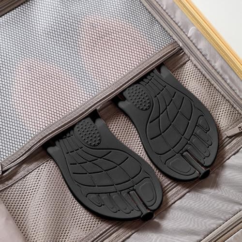 Portable Travel Slippers for Women and Men, Quick-Dry Shower Sandals with Non-Slip Rubber Sole for Indoor, Outdoor, Beach, Pool, and Spa Use, Lightweight and Foldable Design (Black, 7.5) — view 3